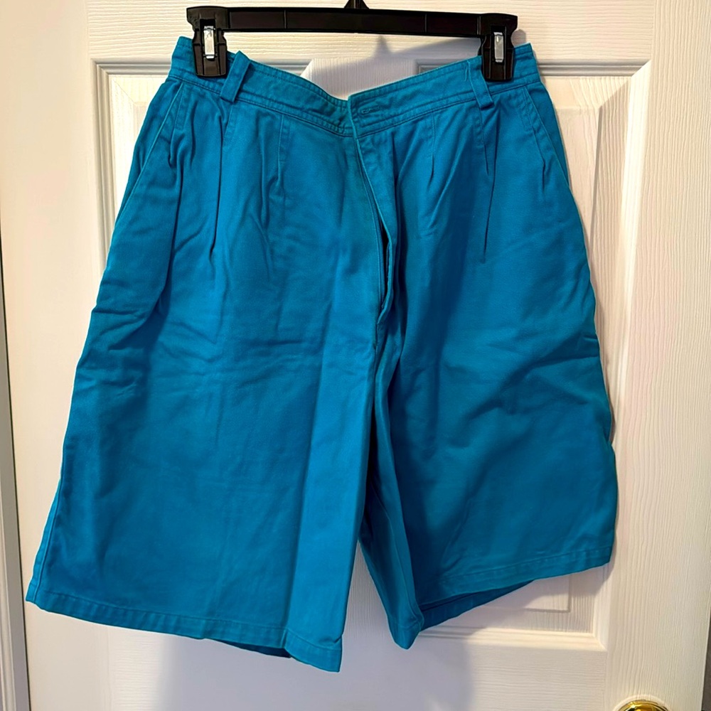 Vintage Columbia Sportswear Bermuda Shorts Womens 12 turquoise blue